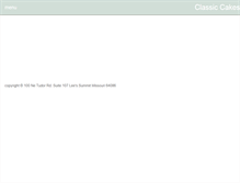 Tablet Screenshot of kcclassiccakes.com